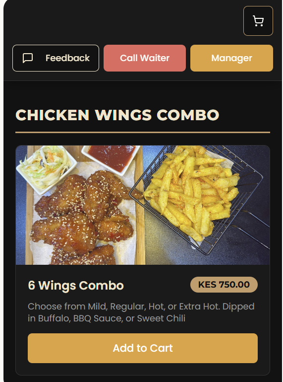 Restaurant Operations System app screenshot